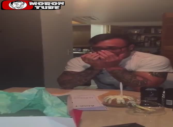 Video :When his stepdaughter presents him with the adoption documents that establish him as her father, the man sobs